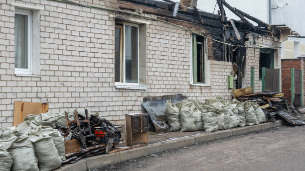 Professional Fire Damage Removal technician working in Dayton, NJ